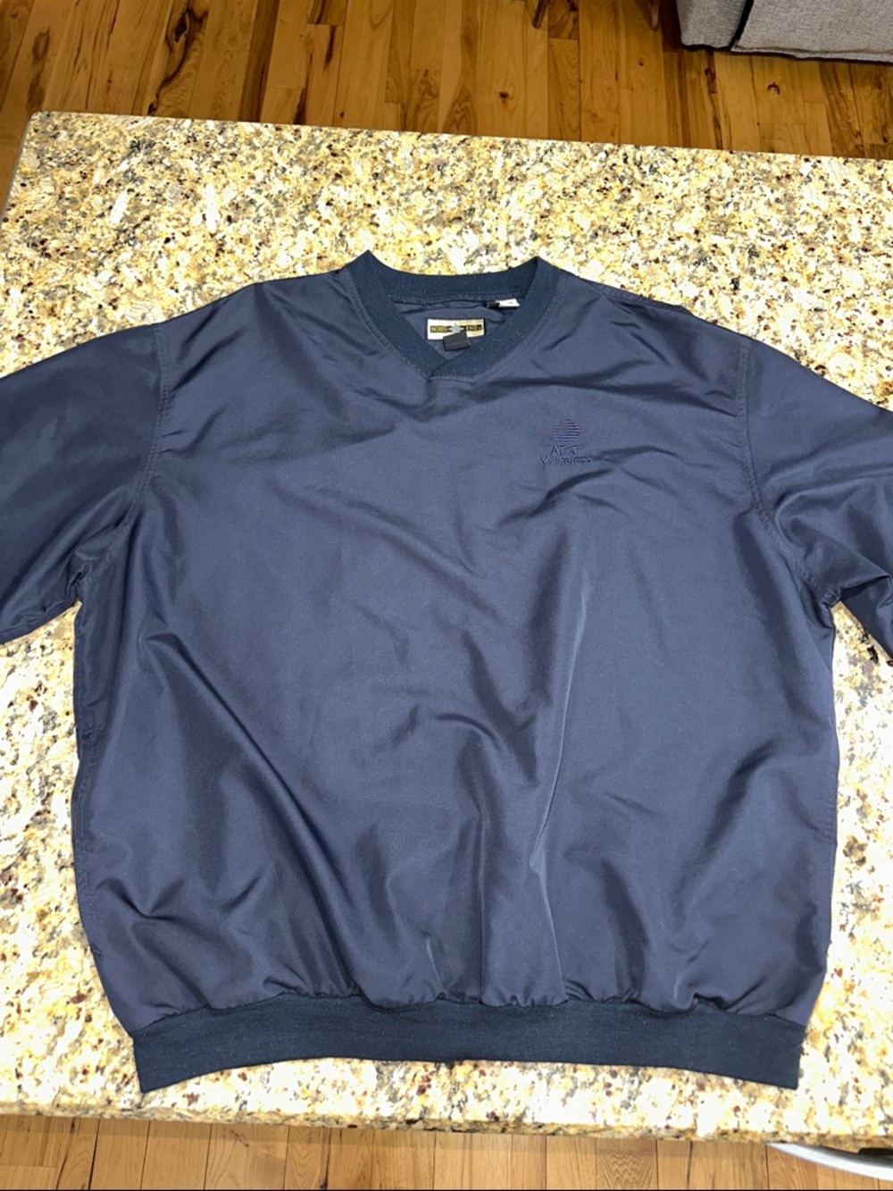 Men's Navy Pullover V-Neck Shirt